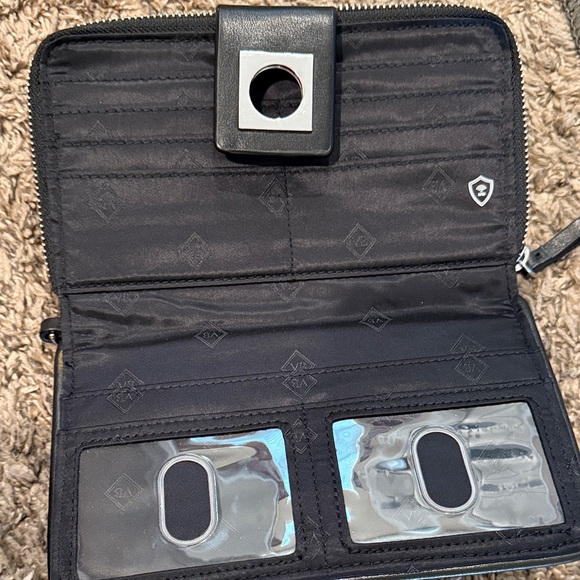 Vera Bradley Black and Red Wallet - Picture 2 of 7